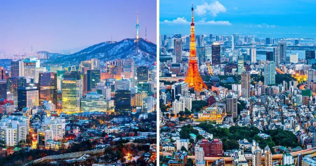 Korea vs Japan Geography